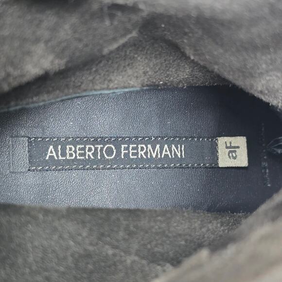 Alberto Fermani Womens 7.5 Brown Suede Ankle Western Boots Booties Cowgirl Boho - Picture 8 of 10